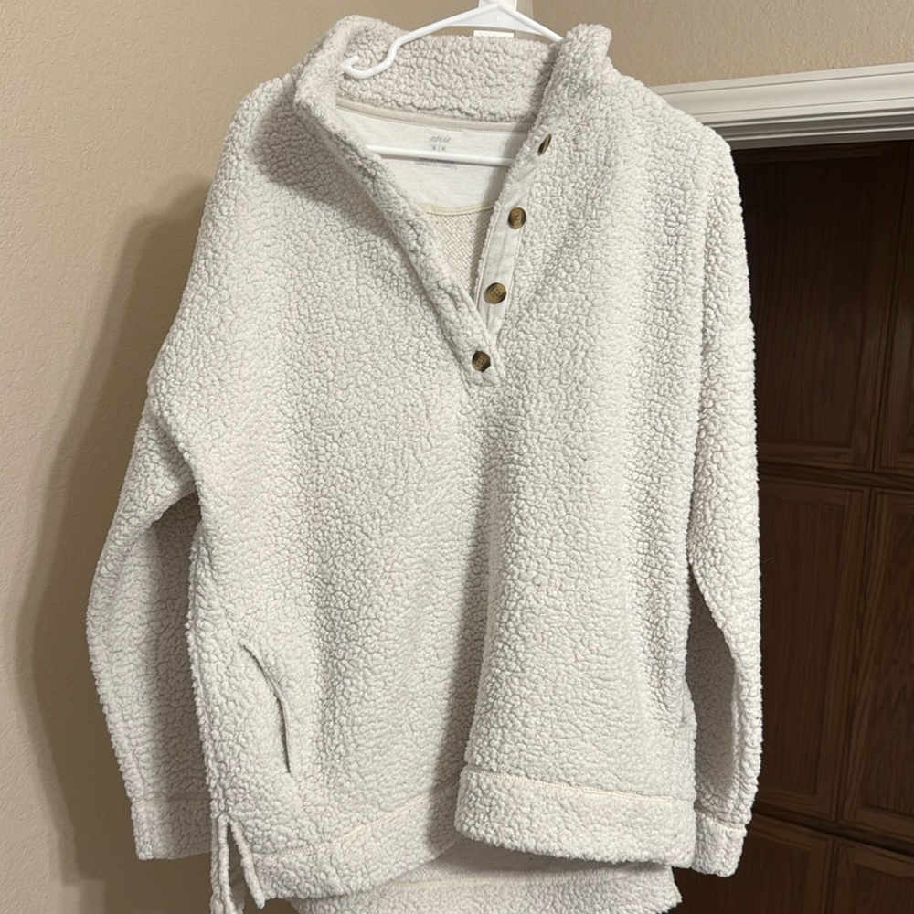Aerie Fleece Pullover Sweater